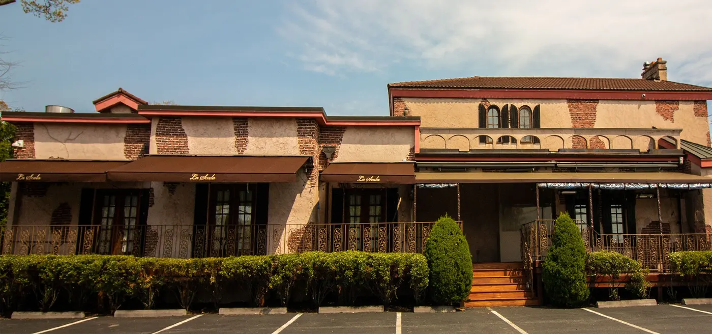 LaScala Restaurant storefront on North Main Street in Randolph
